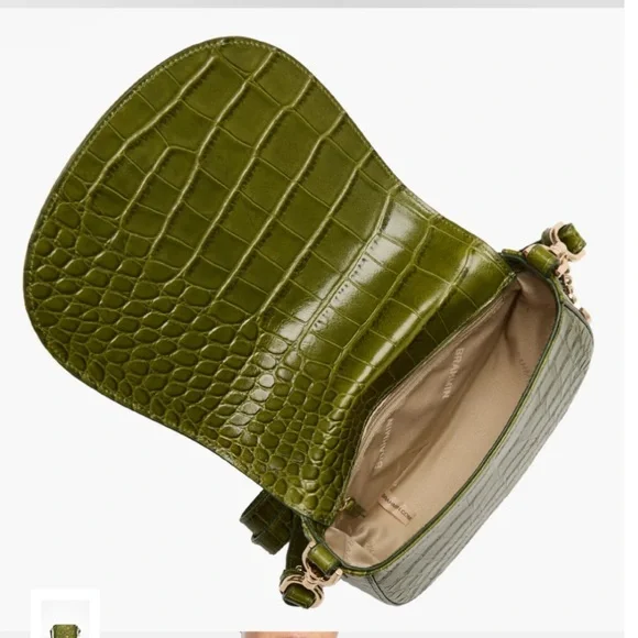 Brahmin Briar Fern Sylvan, Embroidered Green Crossbody Bag. Rare & Unique - Picture 4 of 8